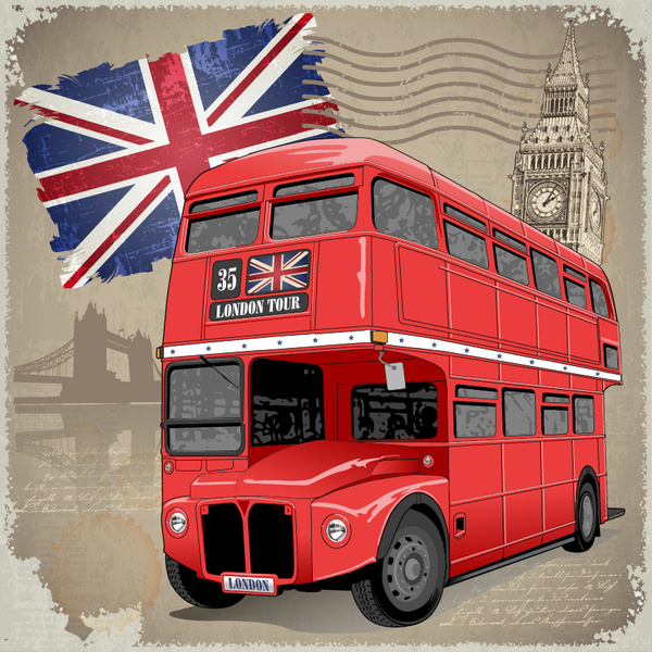retro_london_background_with_red_bus_vector_588320